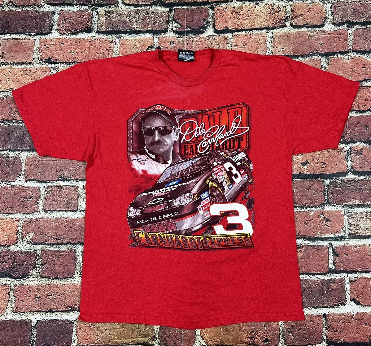 Chase Authentics Vintage Dale Earnhardt Express NASCAR T-Shirt Double Sided Size US L / EU 52-54 / 3 - 1 Thumbnail