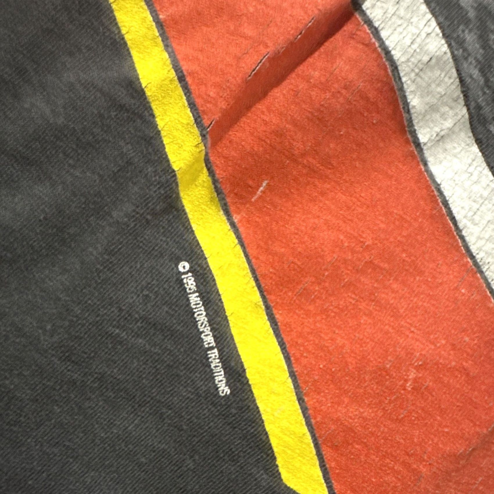 NASCAR VINTAGE Bobby Labonte NASCAR AOP GRAIL Faded T-Shirt Men’s Size L Black 90s Motorsports Traditions Shirt Mens Size US L / EU 52-54 / 3 - 3 Thumbnail