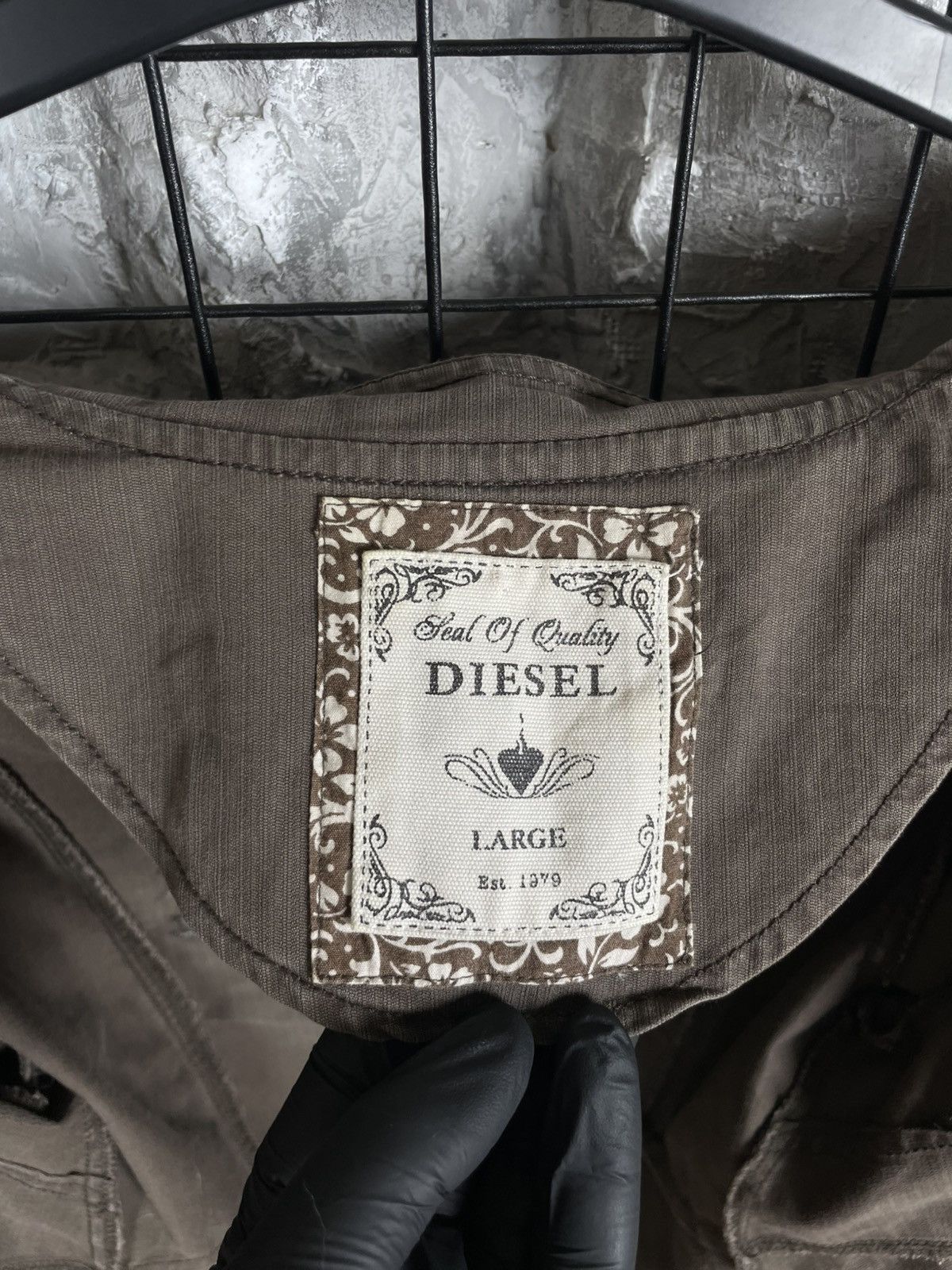 Diesel 2000s Diesel Archive Rare U2K Jacket Big Logo Japanese Vibe Size US S / EU 44-46 / 1 - 9 Thumbnail