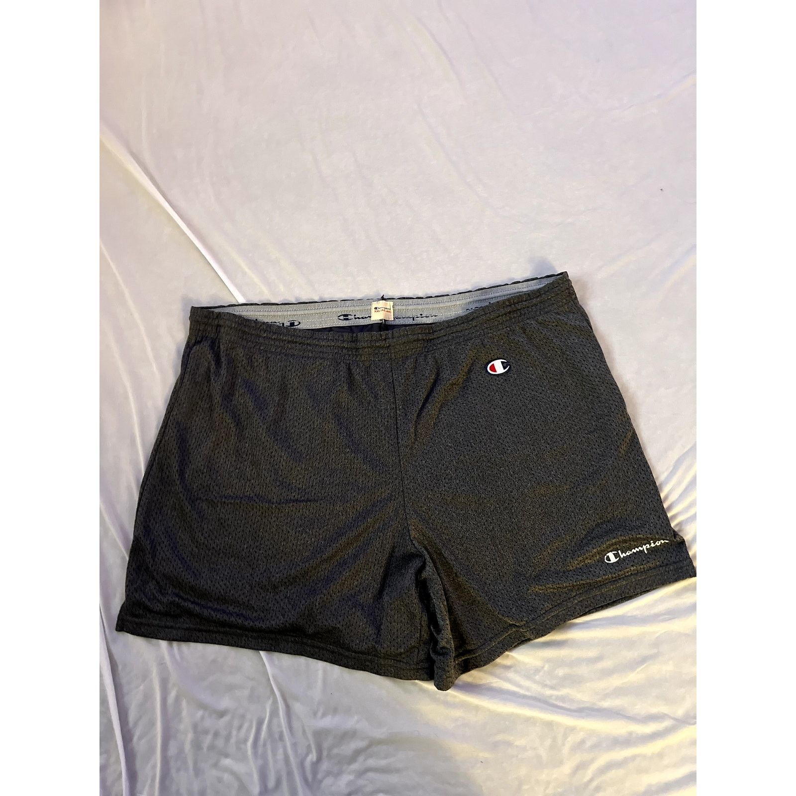 Champion Champion XXL Black Mesh Athletic Shorts (44-46 Waist) Size US 44 / EU 60 - 2 Thumbnail