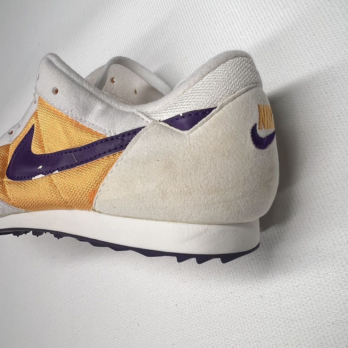 Nike × Vintage VTG New Nike Zoom Waffle White Purple Track Sneaker 941202 Size US 9 / EU 42 - 22 Thumbnail