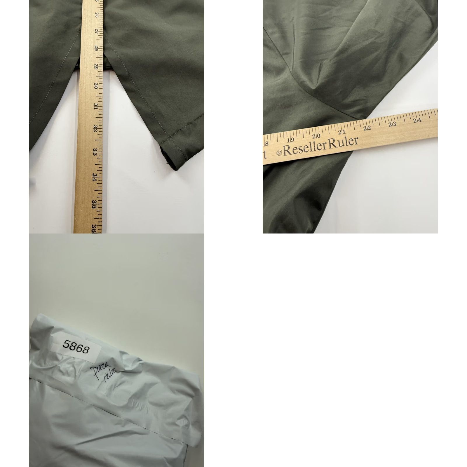 Vintage Piazza Italia Coat Womens Medium Green Hooded Fishtail Parka Full Zip Pockets Size M / US 6-8 / IT 42-44 - 8 Thumbnail