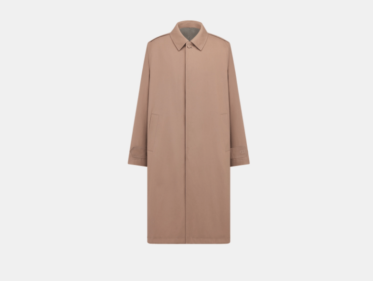 Dior o1w1db11025 513C35 CD Icon Embroidery Trench Coat in Beige Size US M / EU 48-50 / 2 - 1 Thumbnail