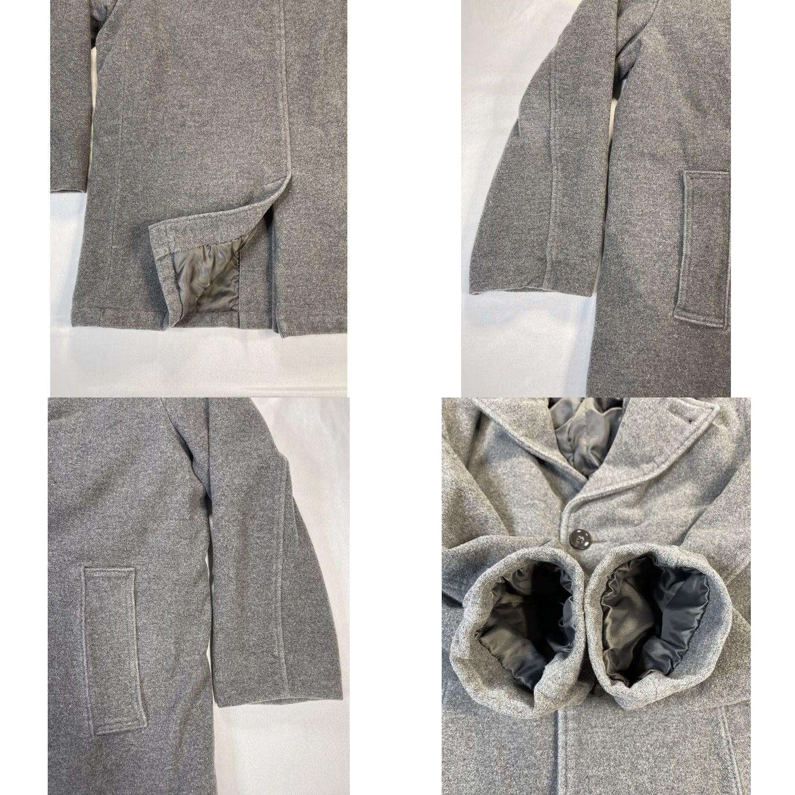 Banana Republic Banana Republic Peacoat Overcoat Wool Cashmere Blend Gray 3 Button Sz M Medium Jacket Winter Casual Mens Unisex Size M / US 6-8 / IT 42-44 - 8 Thumbnail