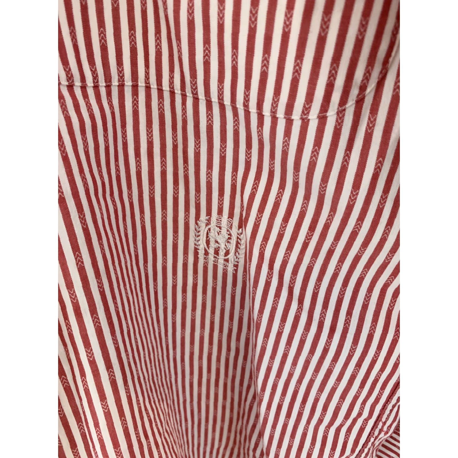Tommy Hilfiger VTG Tommy Hilfiger Long Sleeve Shirt Mens Large Red 90s Button-Front Striped Shirt Size US L / EU 52-54 / 3 - 3 Thumbnail