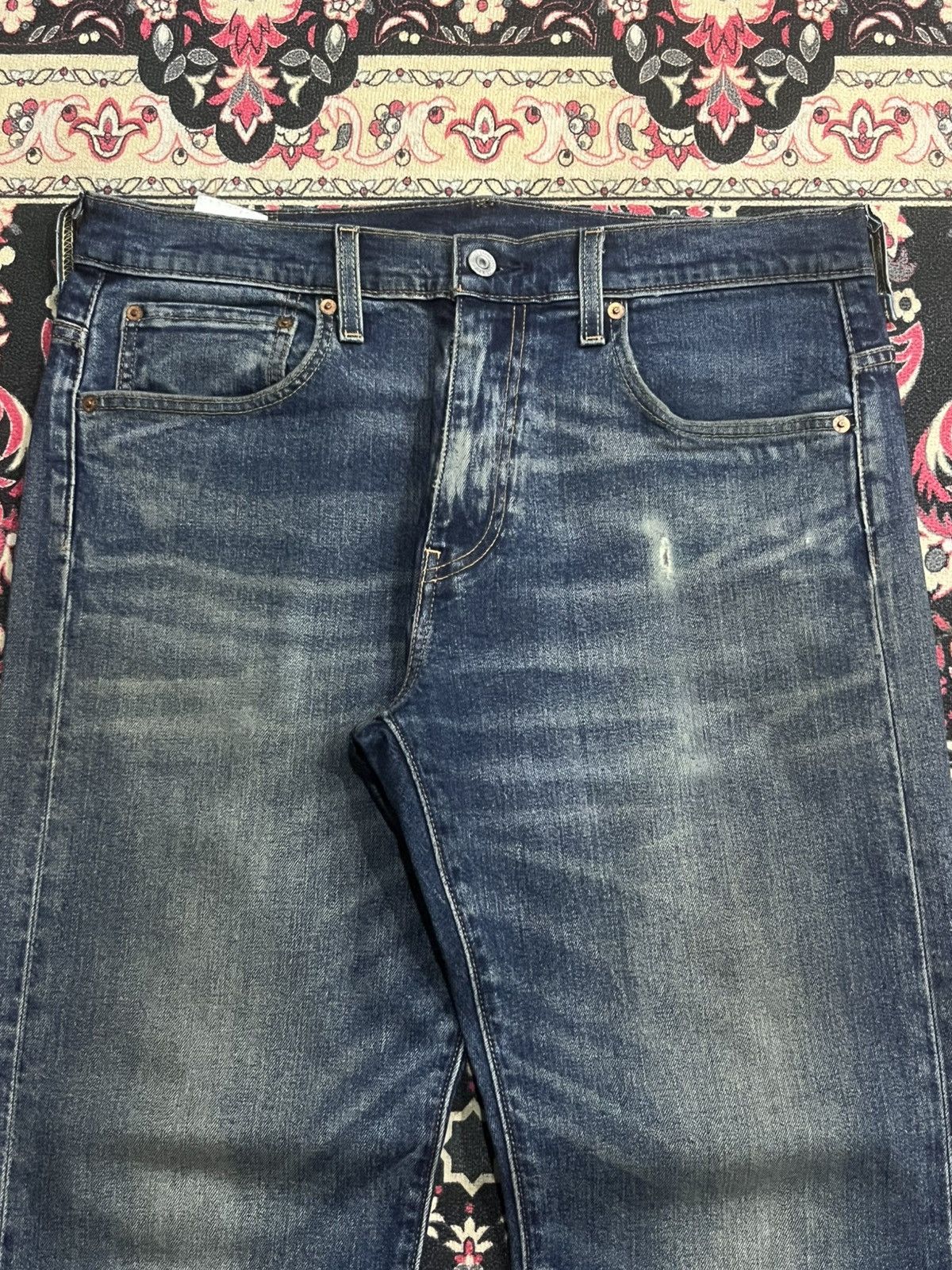 Levi's Vintage Levi’s 569 Big E Non Selvedge Blue Washed Jeans Size US 31 - 4 Thumbnail