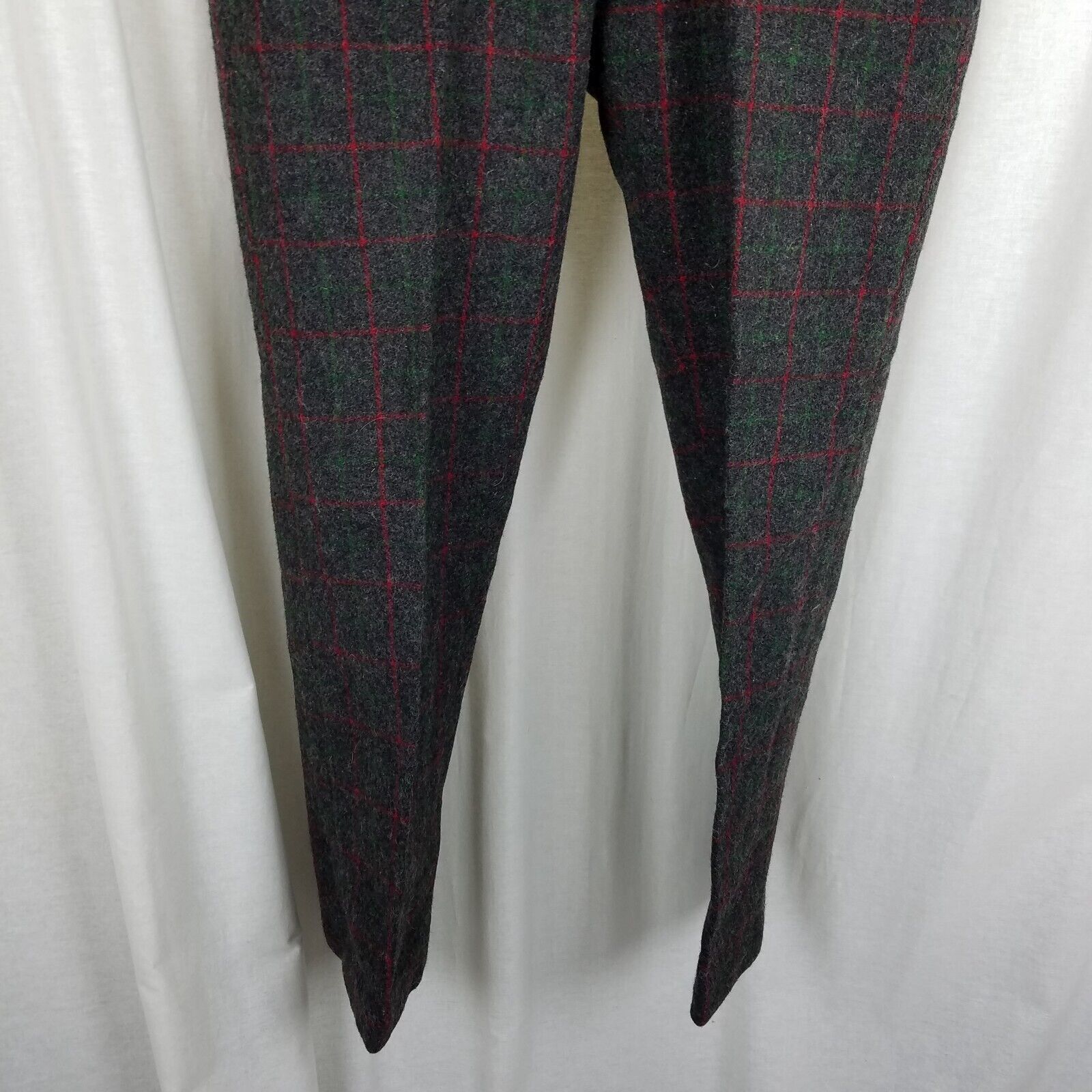 Vintage Vtg Plaid Johnson Wool 8 Points Pants 36x31 Suspender Ready Size US 36 / EU 52 - 3 Thumbnail