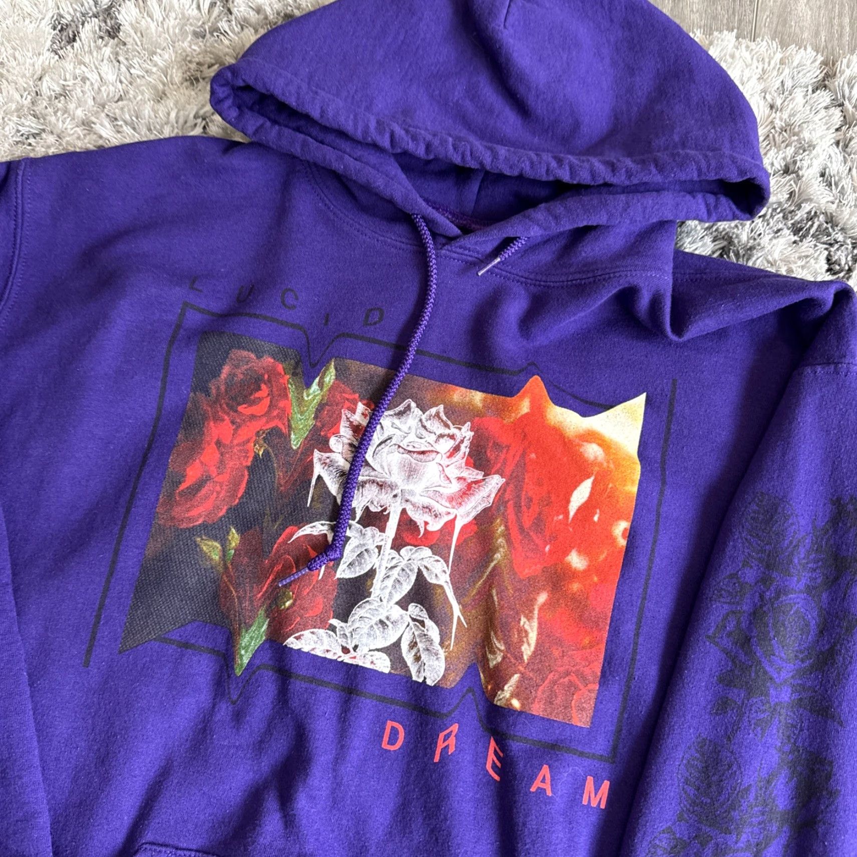 Etro VINTAGE Lucid Dream Graphic Retro Purple Hoodie Men’s Sz M Pullover Size US M / EU 48-50 / 2 - 2 Thumbnail