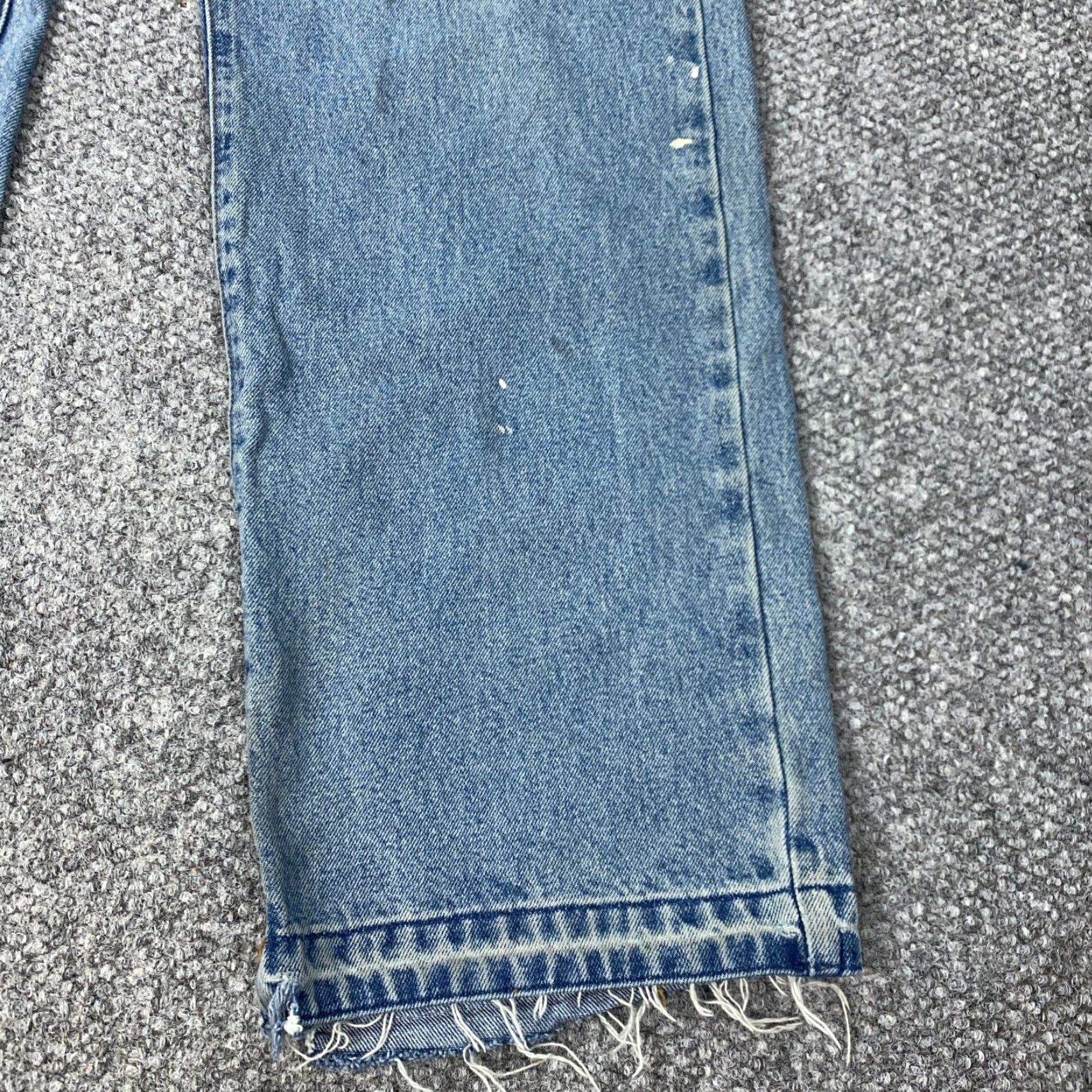Thrasher VINTAGE Bullhead Jeans 90s Distressed Blue Regular Fit 30x31 Baggy Loose Mens Size US 30 / EU 46 - 7 Thumbnail
