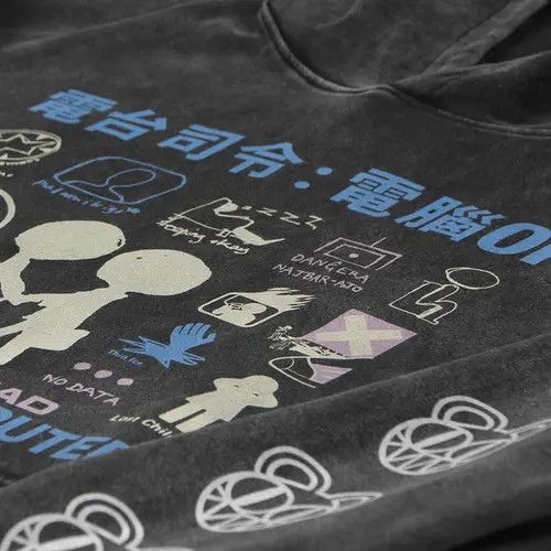 Japanese Brand Japanese Cartoon Radiohead Hoodie Washed Size US L / EU 52-54 / 3 - 3 Thumbnail