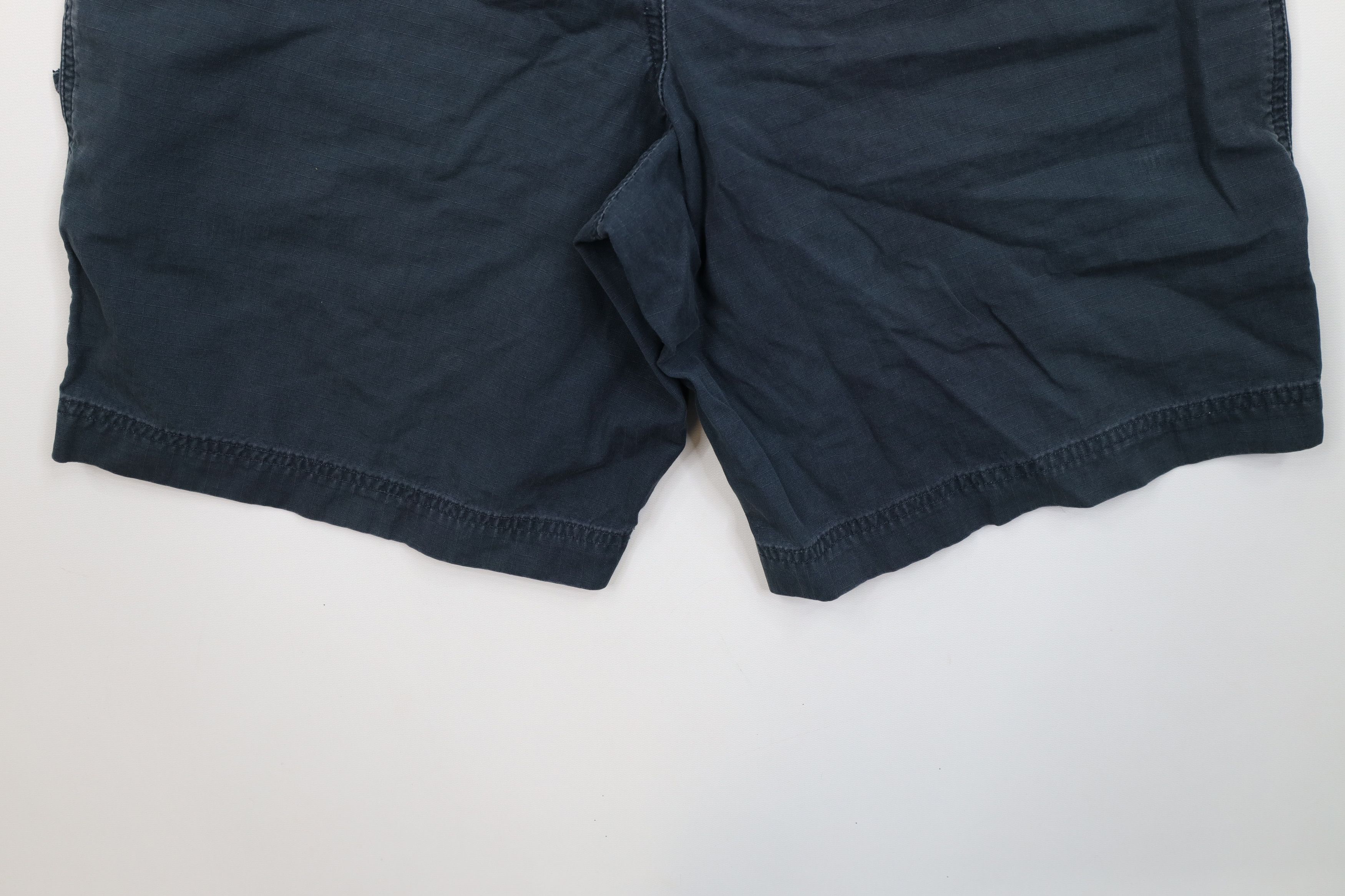 Gap Vintage 90s Y2K Gap Belted Ripstop Cargo Shorts Navy Blue Size US 30 / EU 46 - 12 Thumbnail