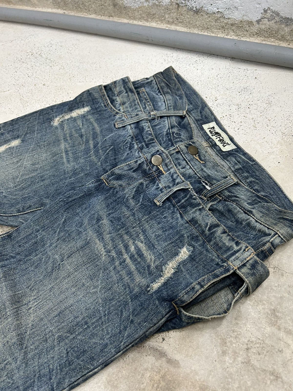 GOSTAR DE FUGA Vintage Funky Fruit Double Waist Distressed Embroidery Size US 32 / EU 48 - 17 Thumbnail