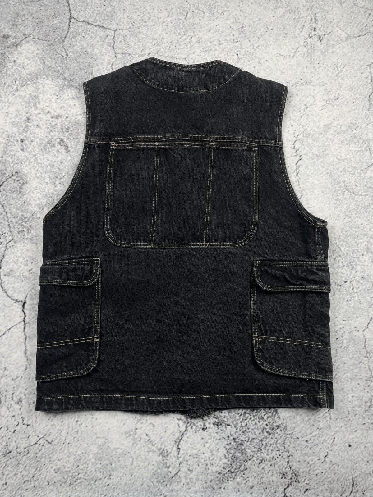 JNCO JNCO XL Denim Vest Vintage JNCO Black Jeans Skate eg Size US XL / EU 56 / 4 - 2 Thumbnail