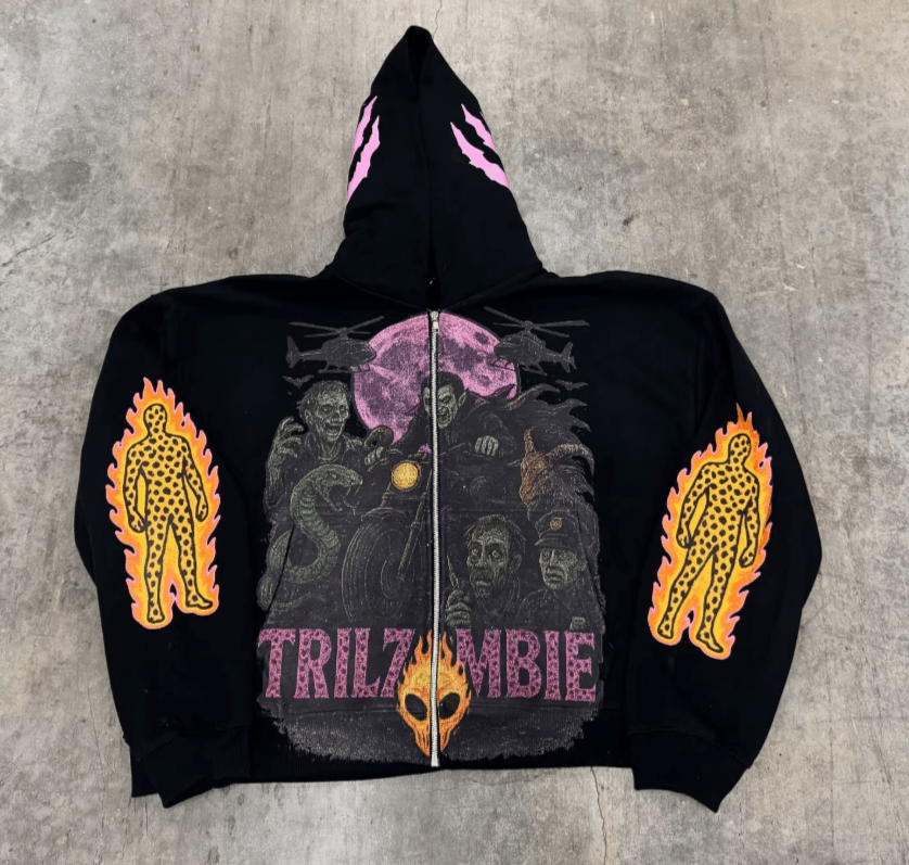 27 Hip Hop Graphic Oversized Hoodie