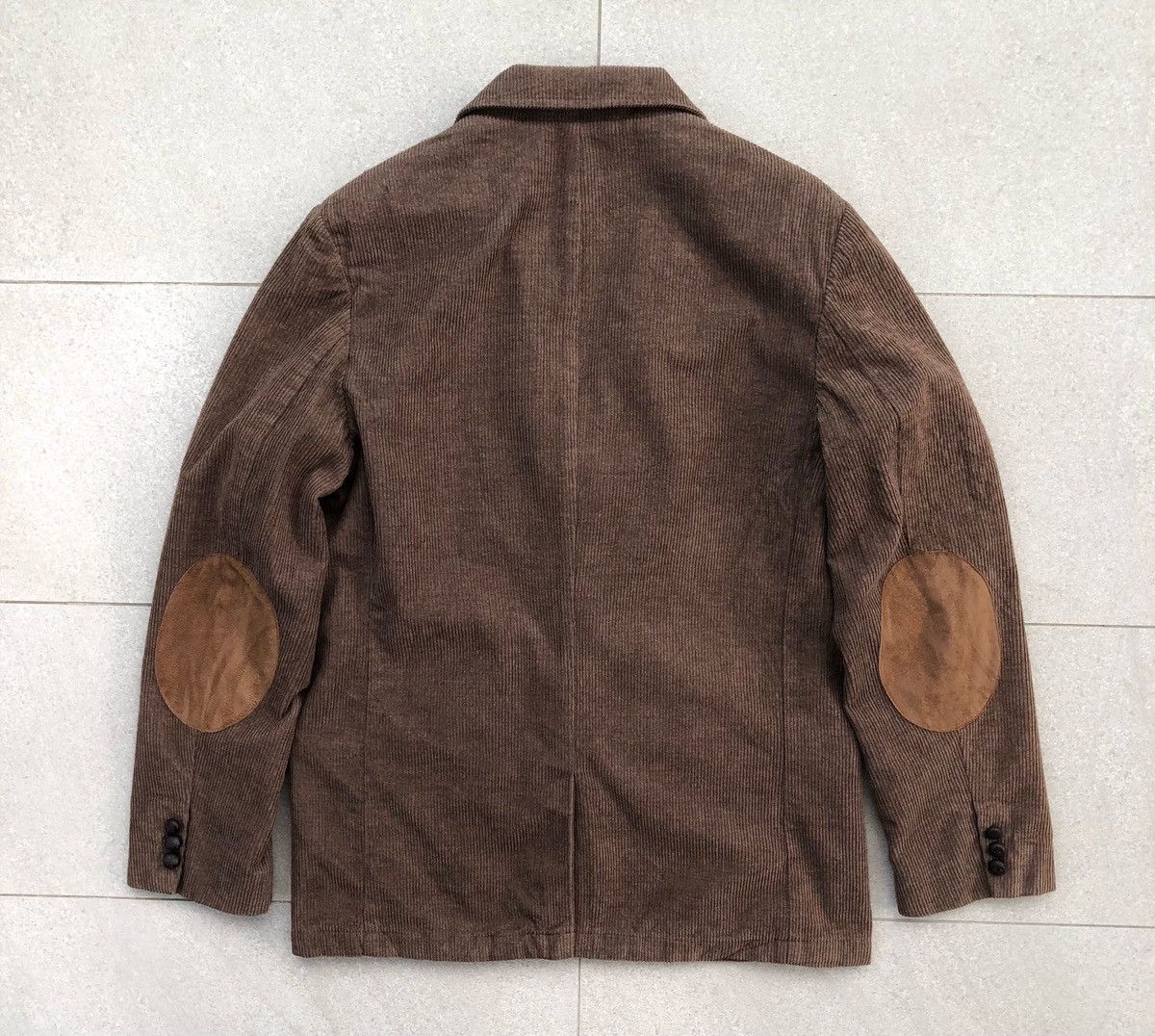 L.L. Bean L.L.Bean Corduroy Elbow Patch Plain Lined Coat Jacket Size US M / EU 48-50 / 2 - 2 Thumbnail