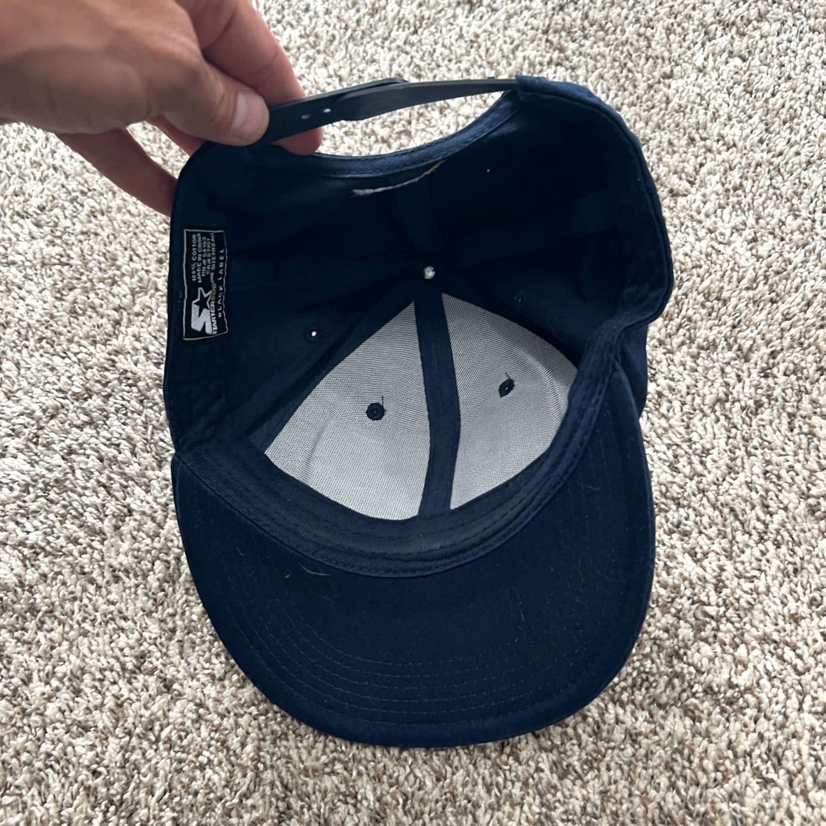 Starter Starter Bud Light Navy Blue Snapback Cap Hat - Adjustable Flat Bill One Size Men’s Hat Size ONE SIZE - 5 Thumbnail