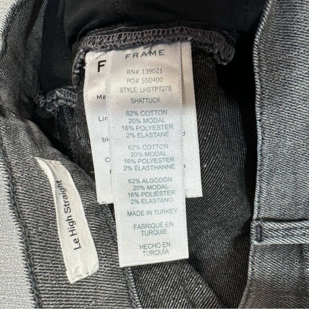 Frame FRAME Le High Straight in Shattuck Jeans Size 24 Size 24" / US 00 / IT 34 - 8 Thumbnail