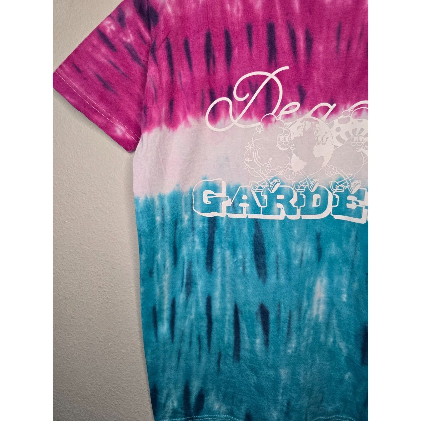 Vintage Dead Garden Shirt Tie Dye Tee Purple Blue BVD KVRMA Large Size US L / EU 52-54 / 3 - 4 Thumbnail