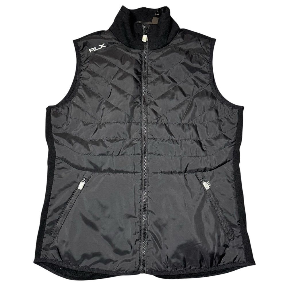 NWT New $198 Ralph Lauren RLX Quilted Wool Black Gilet Vest
