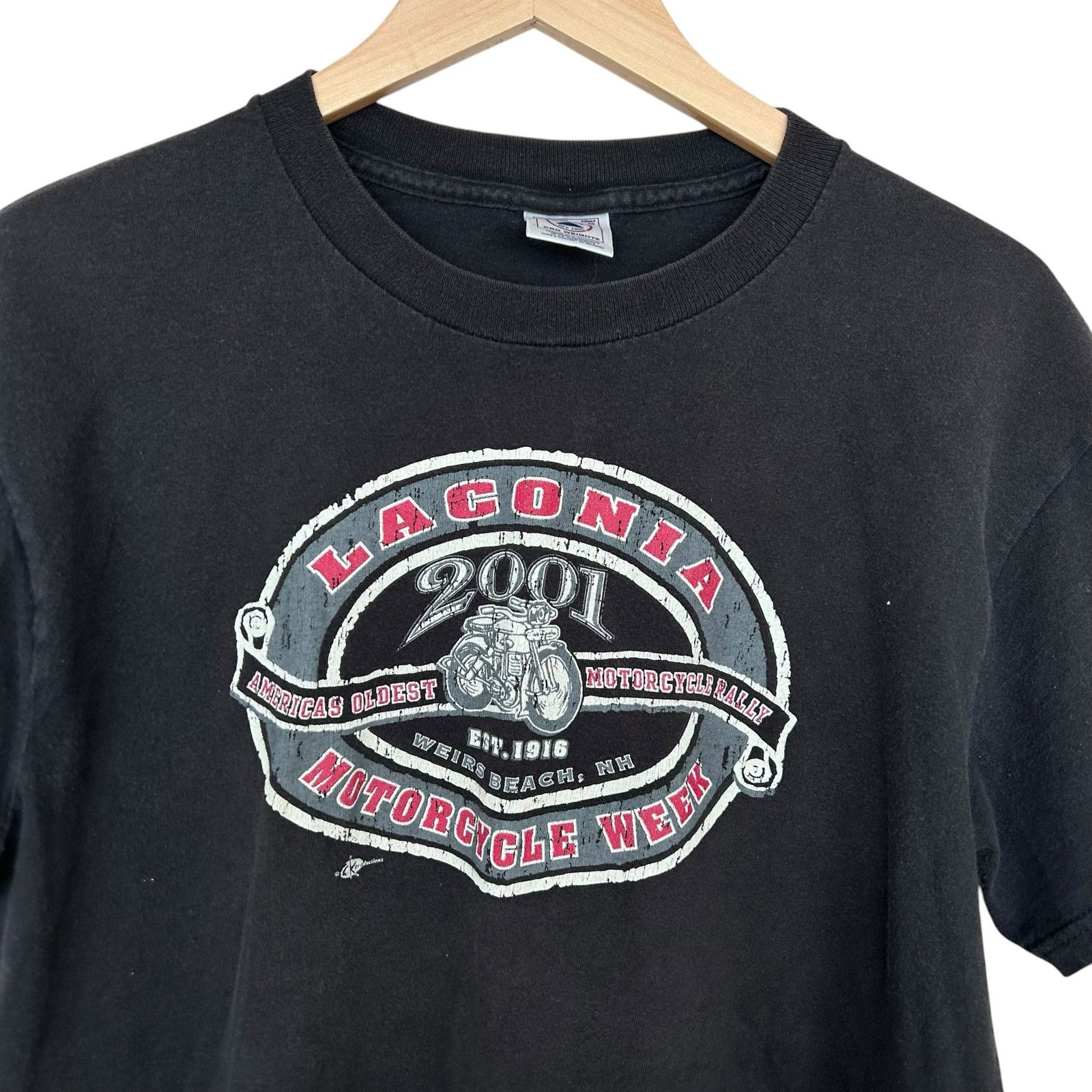 Vintage Vintage Laconia 2001 Weirs Beach NH Motorcycle Week Shirt M Size US M / EU 48-50 / 2 - 2 Thumbnail