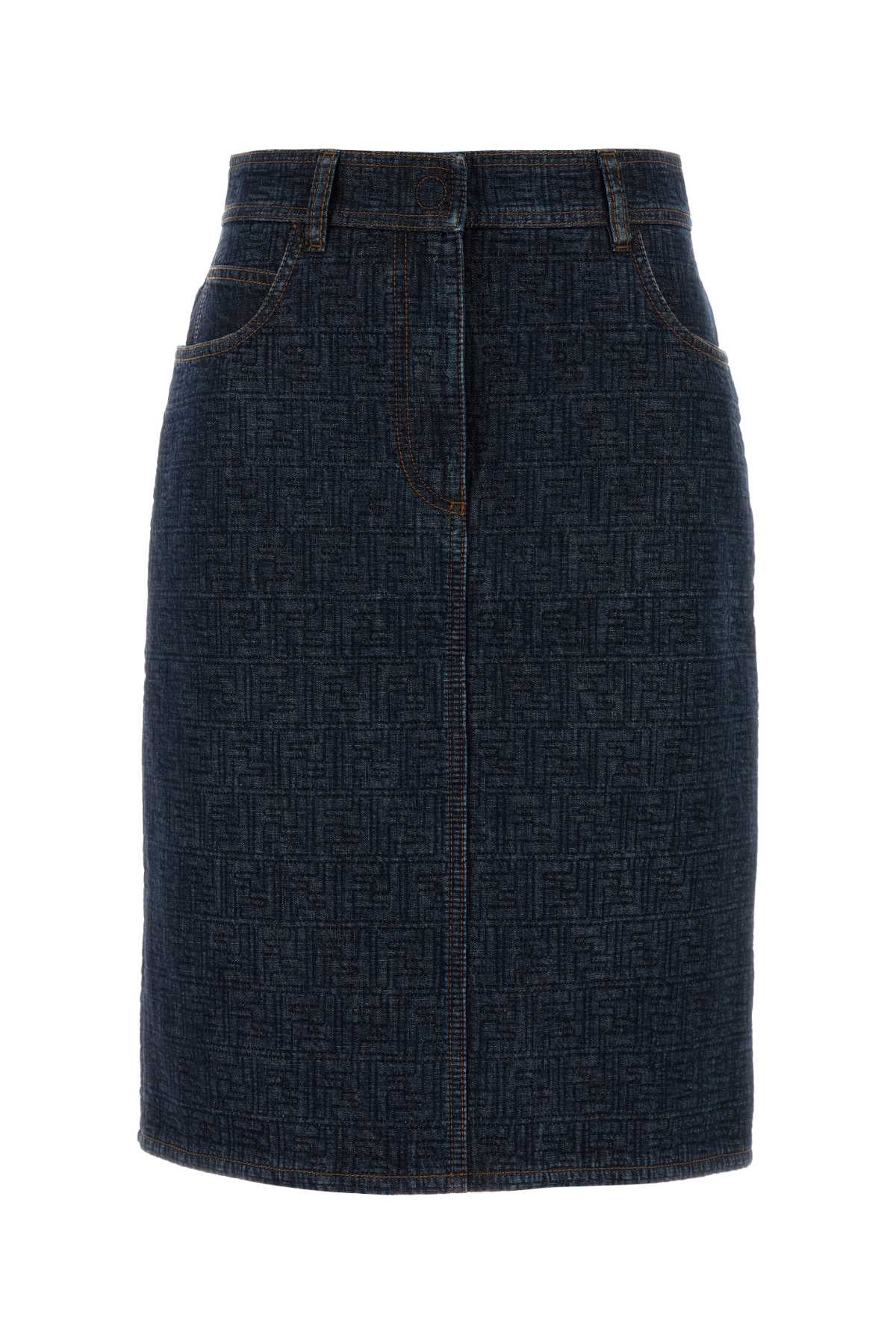 Fendi Denim Skirt Size 27" / US 4 / IT 40 - 1 Thumbnail