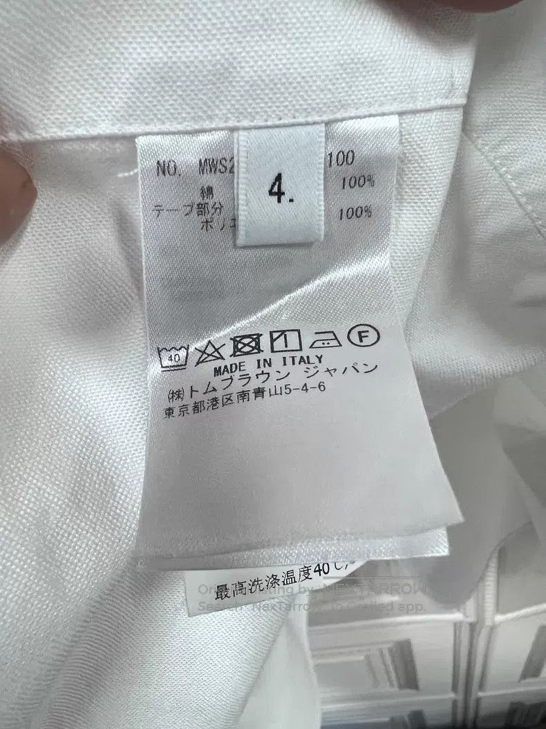 Thom Browne Thom Browne Oxford Shirt Short Sleeve Size US XL / EU 56 / 4 - 4 Thumbnail