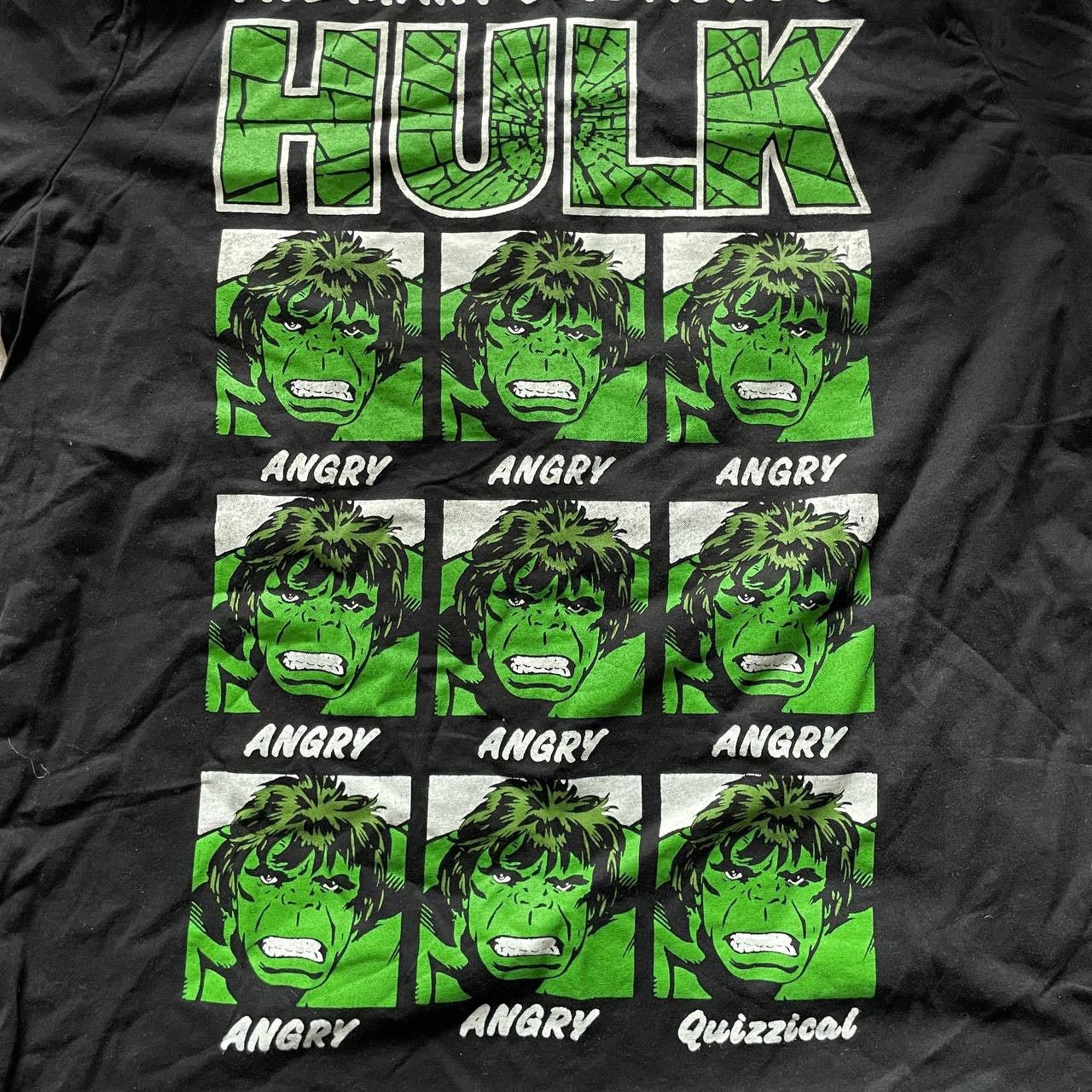 Marvel Comics × Vintage VINTAGE Y2K HULK AMAZING RARE HUMOR T SHIRT Size US L / EU 52-54 / 3 - 3 Thumbnail