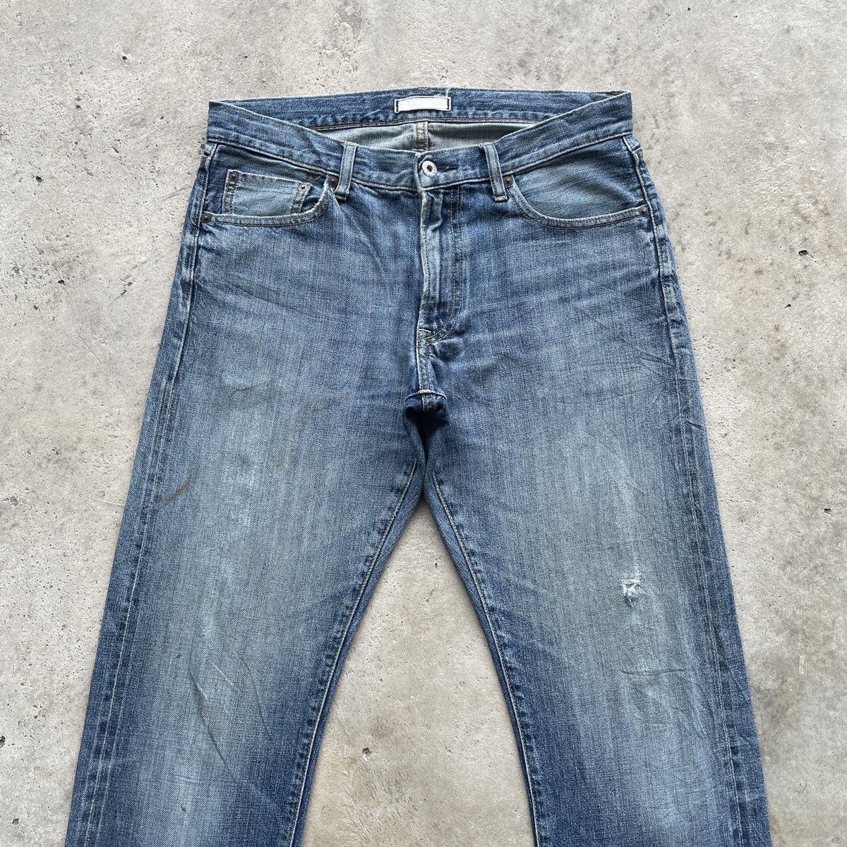 Japanese Brand Vintage Japanese Brand Faded Jeans Pants Faded W33x34 Size US 33 - 3 Thumbnail