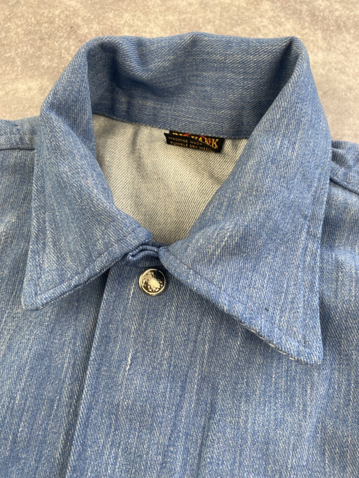 Other Big Yank Selvedge Denim Shirt with metal button Size US L / EU 52-54 / 3 - 2 Thumbnail