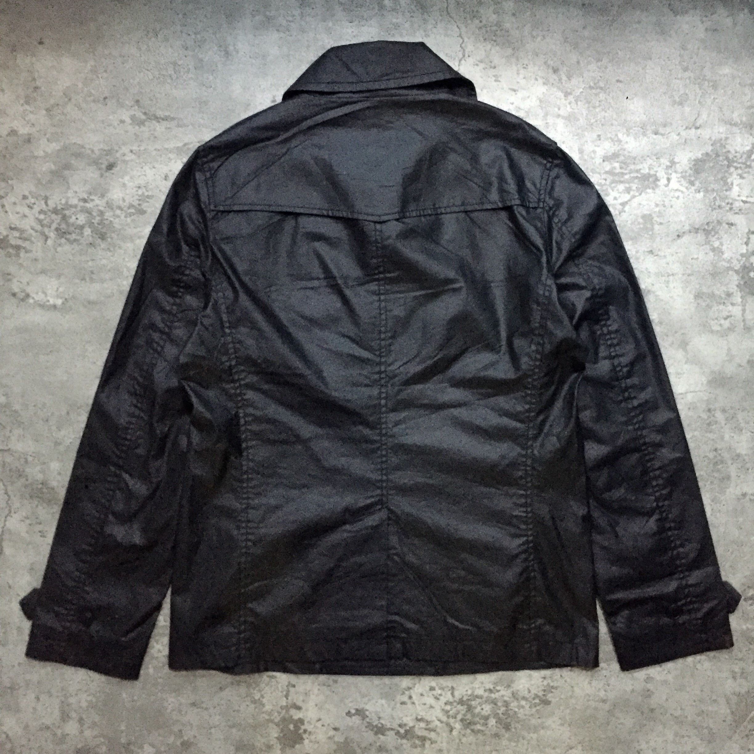 291295=Homme 291295 Double Breasted Multi Pocket Zipper Coated Jacket Size US M / EU 48-50 / 2 - 7 Thumbnail