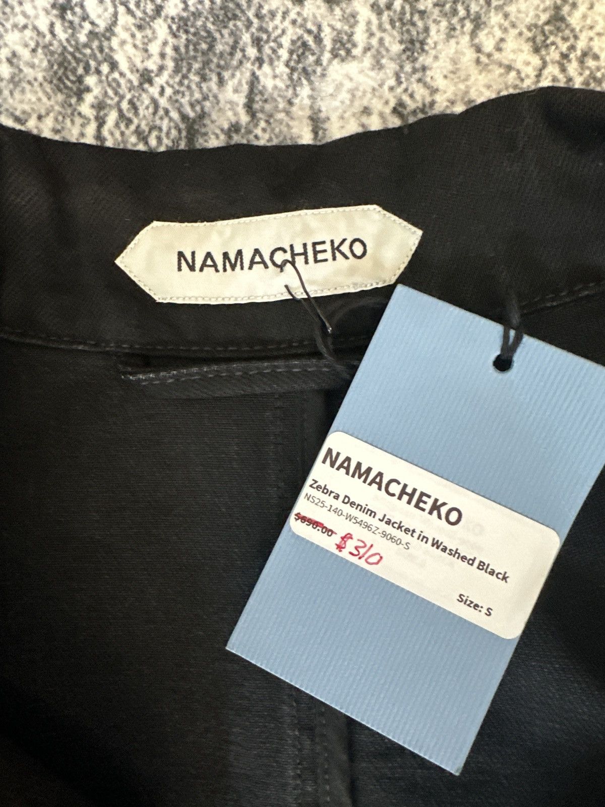 Namacheko Zebra Denim Jacket in Washed Black Size US S / EU 44-46 / 1 - 3 Thumbnail