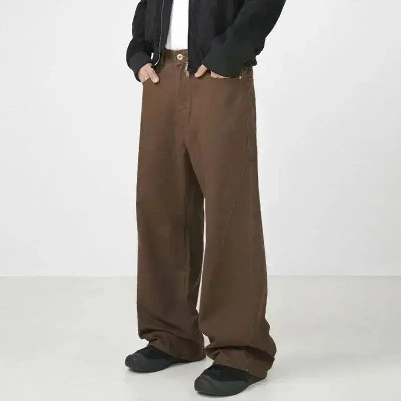 Japanese Brand Streetwear Casual Straight Trousers Wide Leg Jeans Size US 32 / EU 48 - 4 Thumbnail
