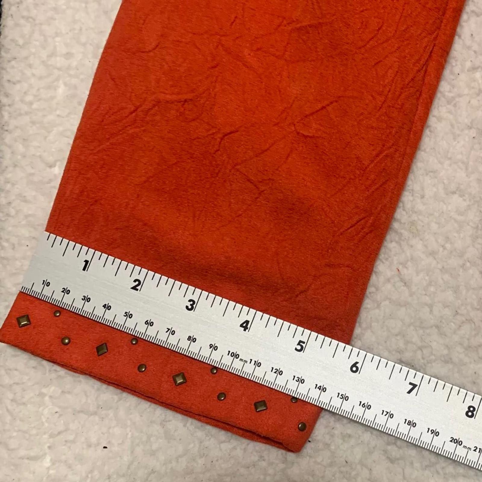 Other Alfred Dunner Women's 14 Suede Leather Jacket Orange Size XL / US 12-14 / IT 48-50 - 10 Thumbnail