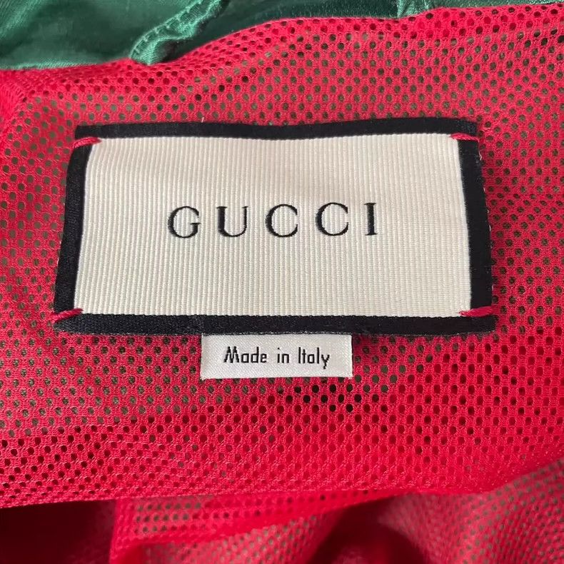 Gucci Gucci Letter Logo Print Color Block Stand-up Collar Jacket Size US L / EU 52-54 / 3 - 3 Thumbnail