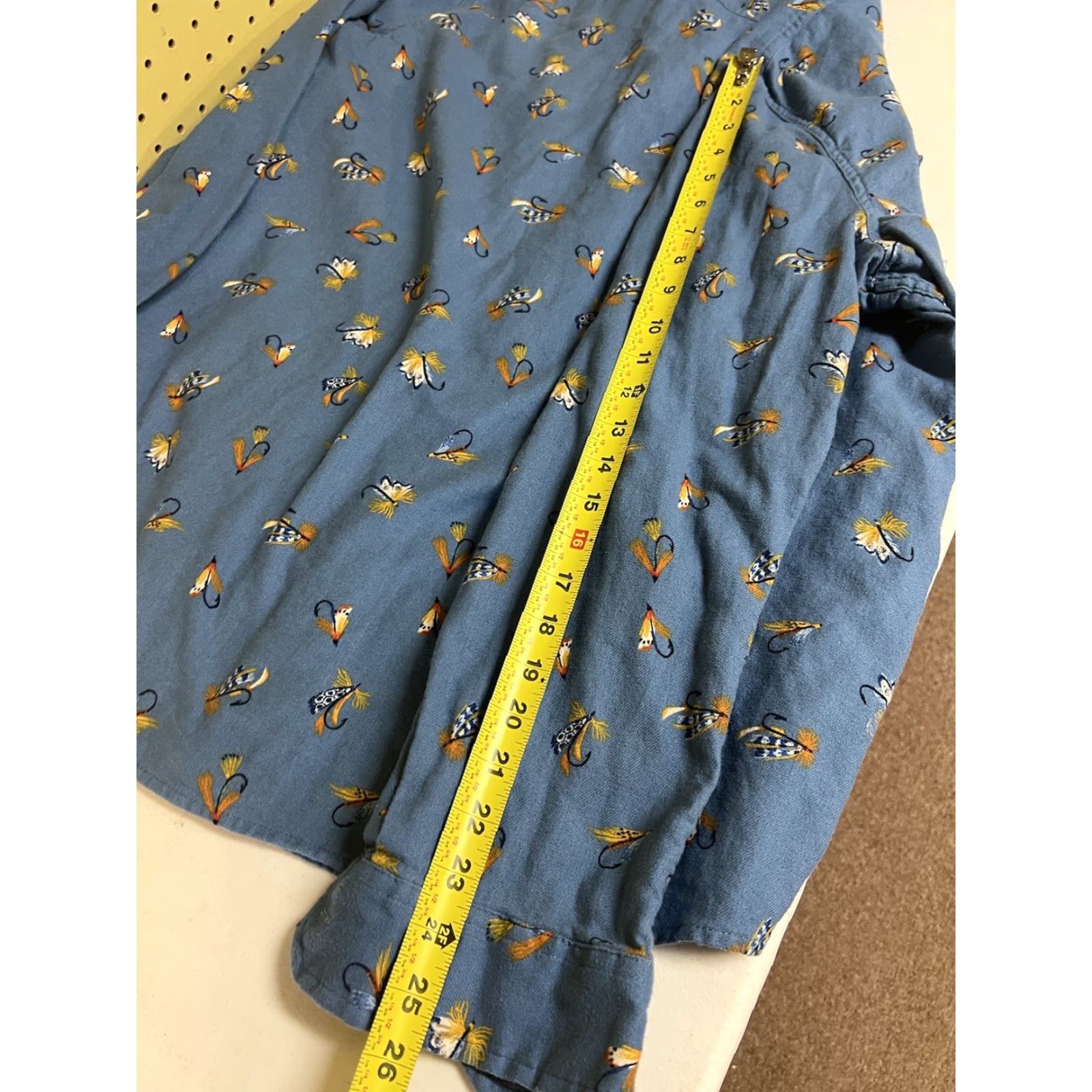 Vintage Ocean & Coast Shirt Blue Long Sleeve XL Men’s Button Front Fishing Print Classic Fit Size US XL / EU 56 / 4 - 6 Thumbnail