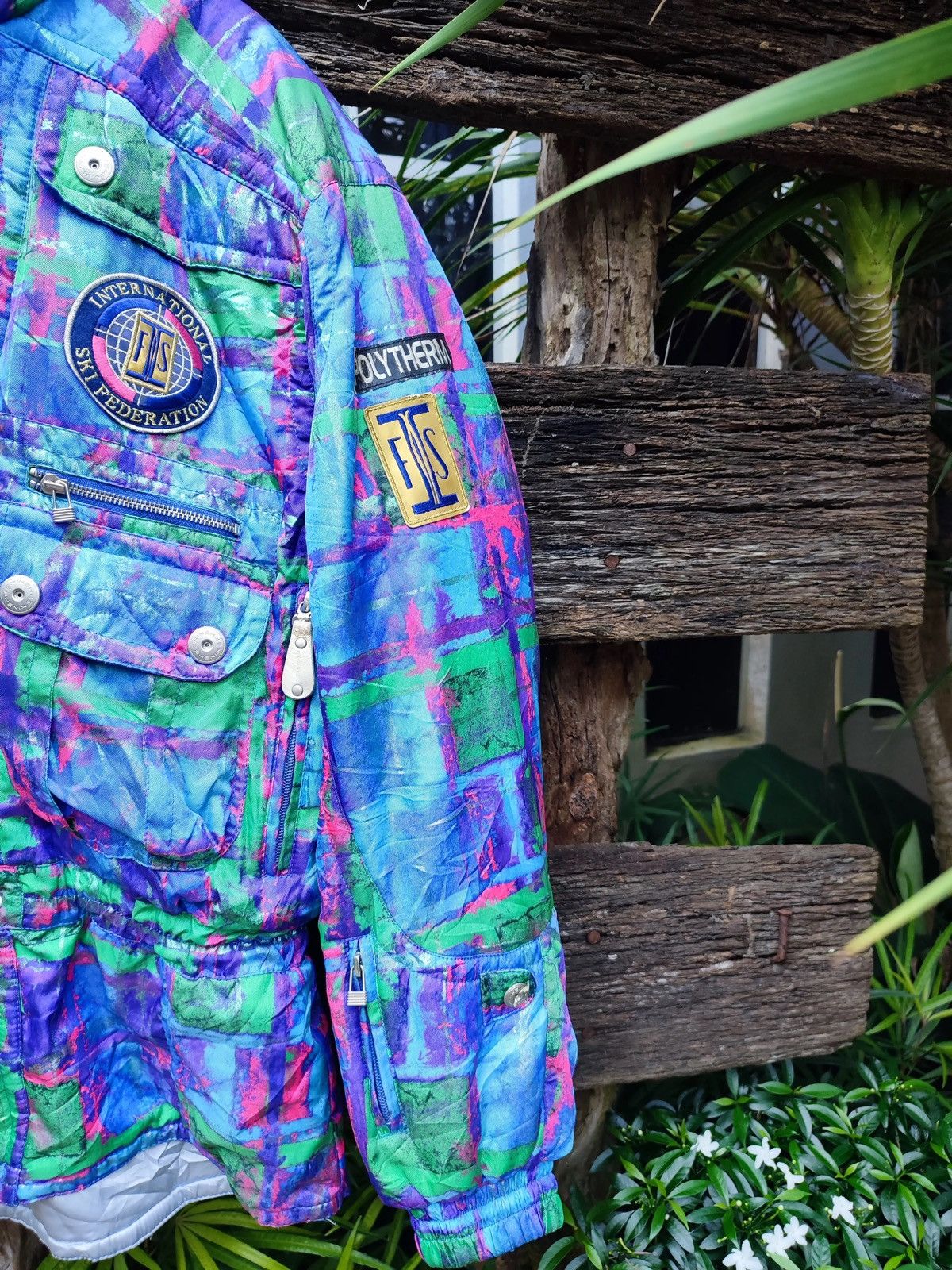 Phenix VTG 90s PHENIX FIS Limited Ski Jacket – Neon Abstract Print Size US L / EU 52-54 / 3 - 8 Thumbnail