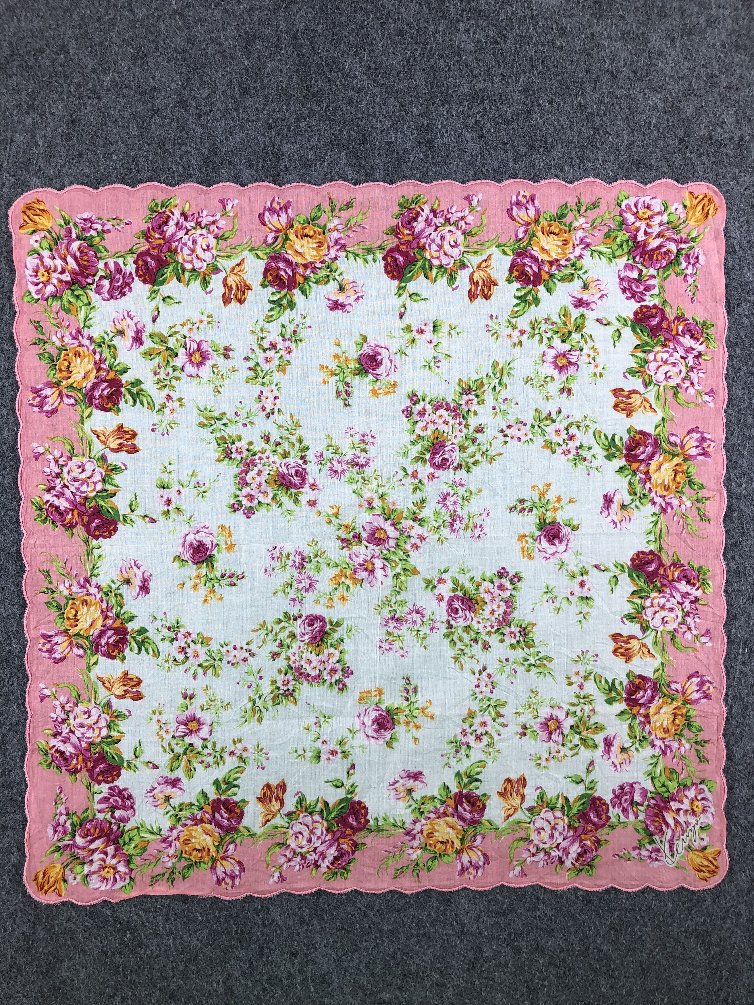Kenzo × Vintage Kenzo Floral Handkerchief / Bandana / Neckerchief Size ONE SIZE - 3 Thumbnail
