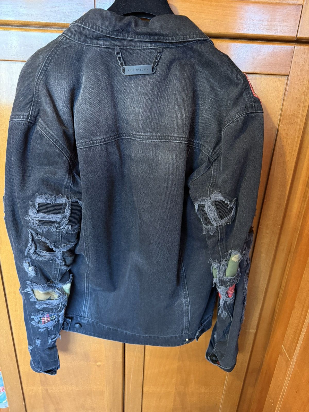 Philipp Plein Philipp Plein Luxury Leather Jacket – Excellent Size US L / EU 52-54 / 3 - 4 Thumbnail