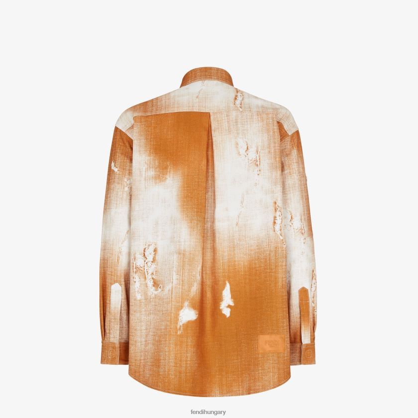 Fendi o1loc1c0824 Shirt in Orange Size US M / EU 48-50 / 2 - 2 Thumbnail