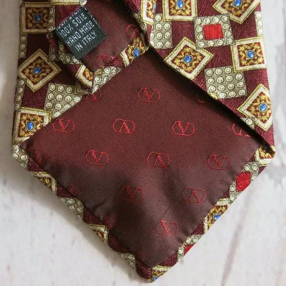 Valentino Valentino Cravatte Multicolor 100% Silk Neck Tie Size ONE SIZE - 6 Thumbnail