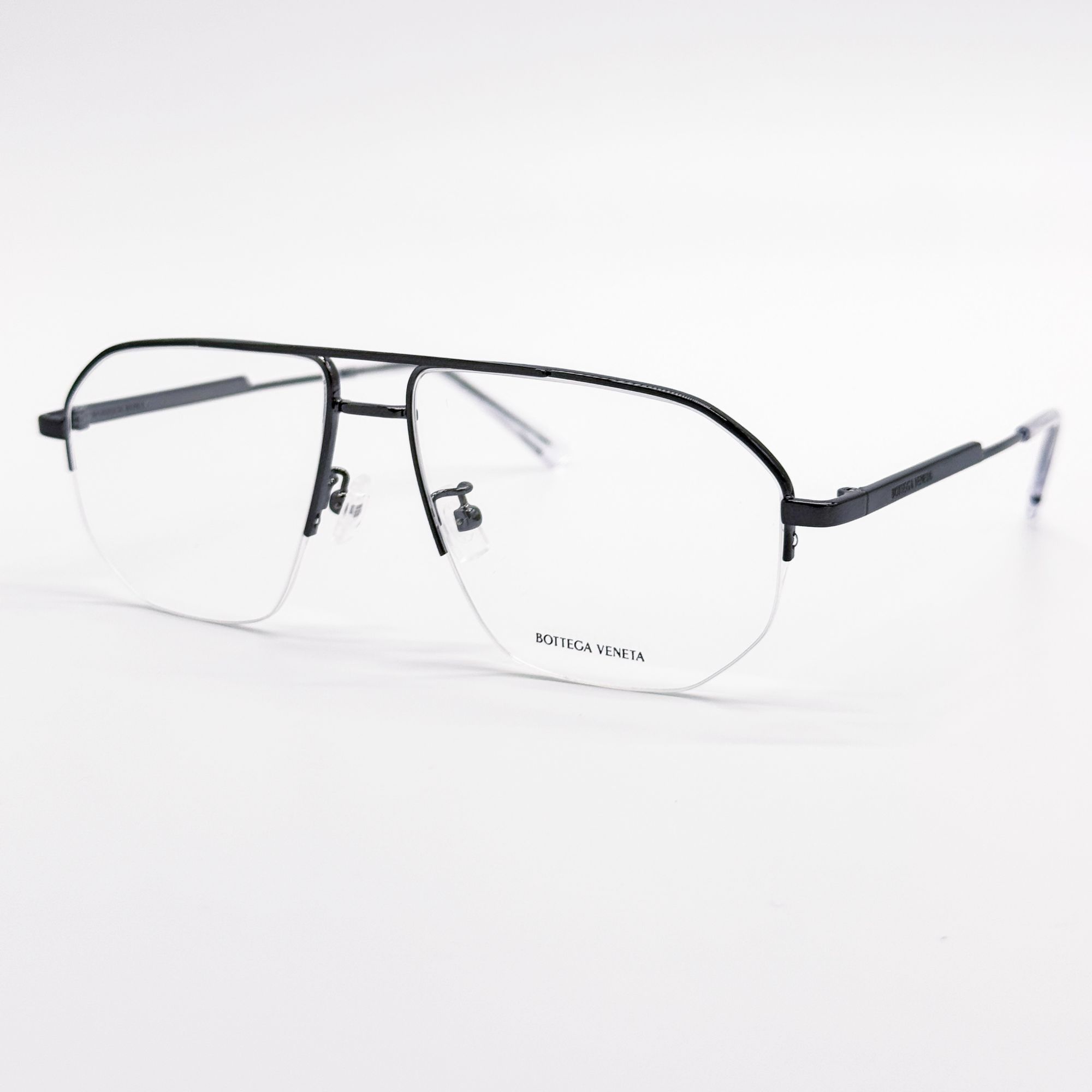 Bottega Veneta NEW BOTTEGA VENETA EYEGLASSES BV1109O 001 BLACK AVIATOR UNIS Size ONE SIZE - 5 Thumbnail