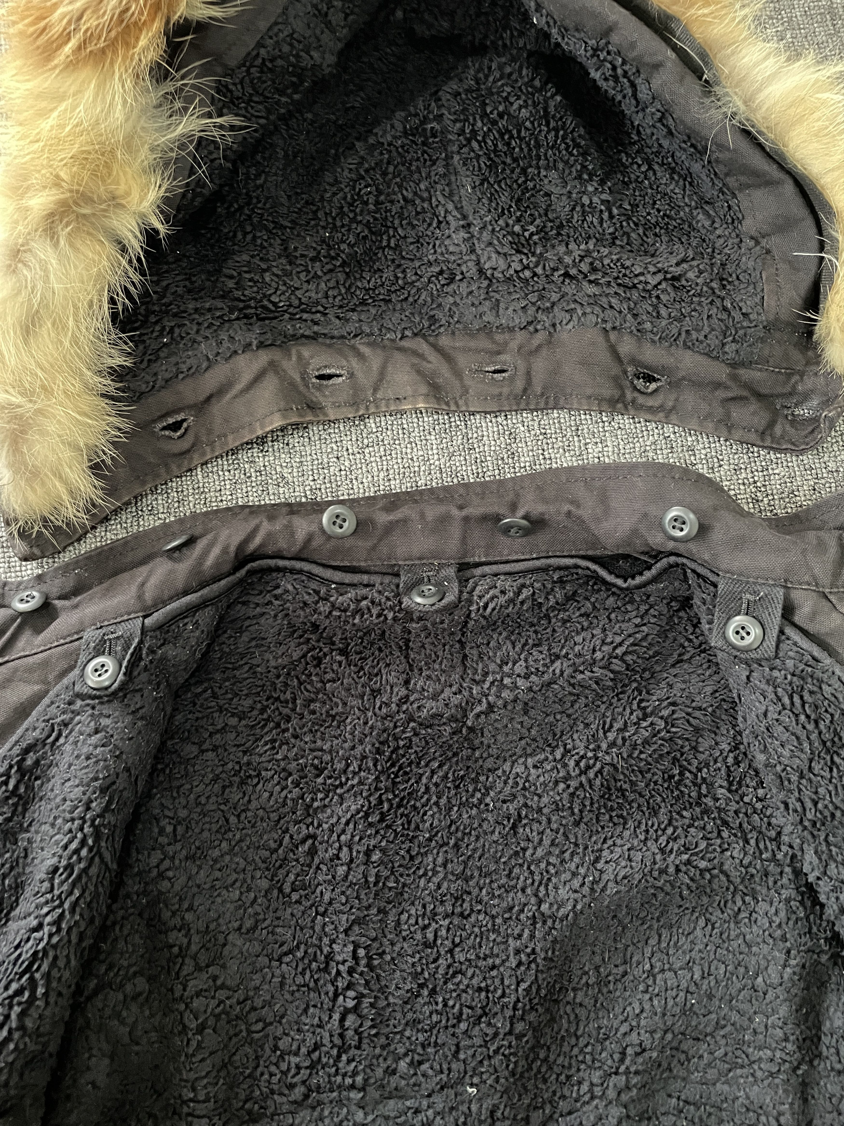 PPFM Archive PPFM Fur Trimmed Hood Gothic Punk Jacket Y2K LGB Size US L / EU 52-54 / 3 - 11 Thumbnail