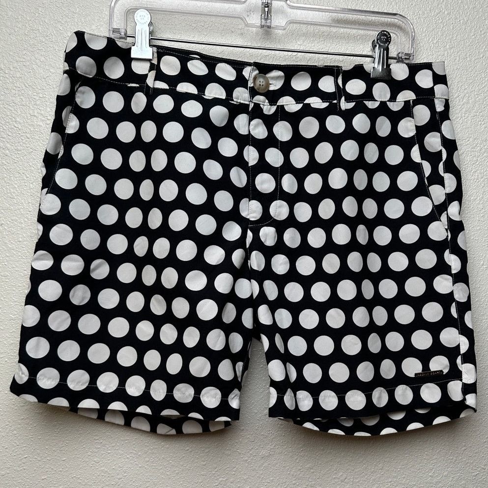 Other Argyle Grant Polka Dot Swim Shorts Black White Men US 34 Size US 34 / EU 50 - 1 Thumbnail