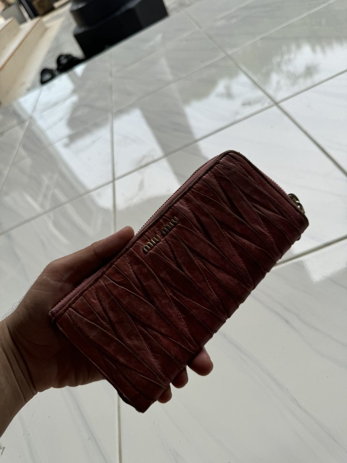Miu Miu Miu Miu Leather long wallet Size ONE SIZE - 3 Thumbnail