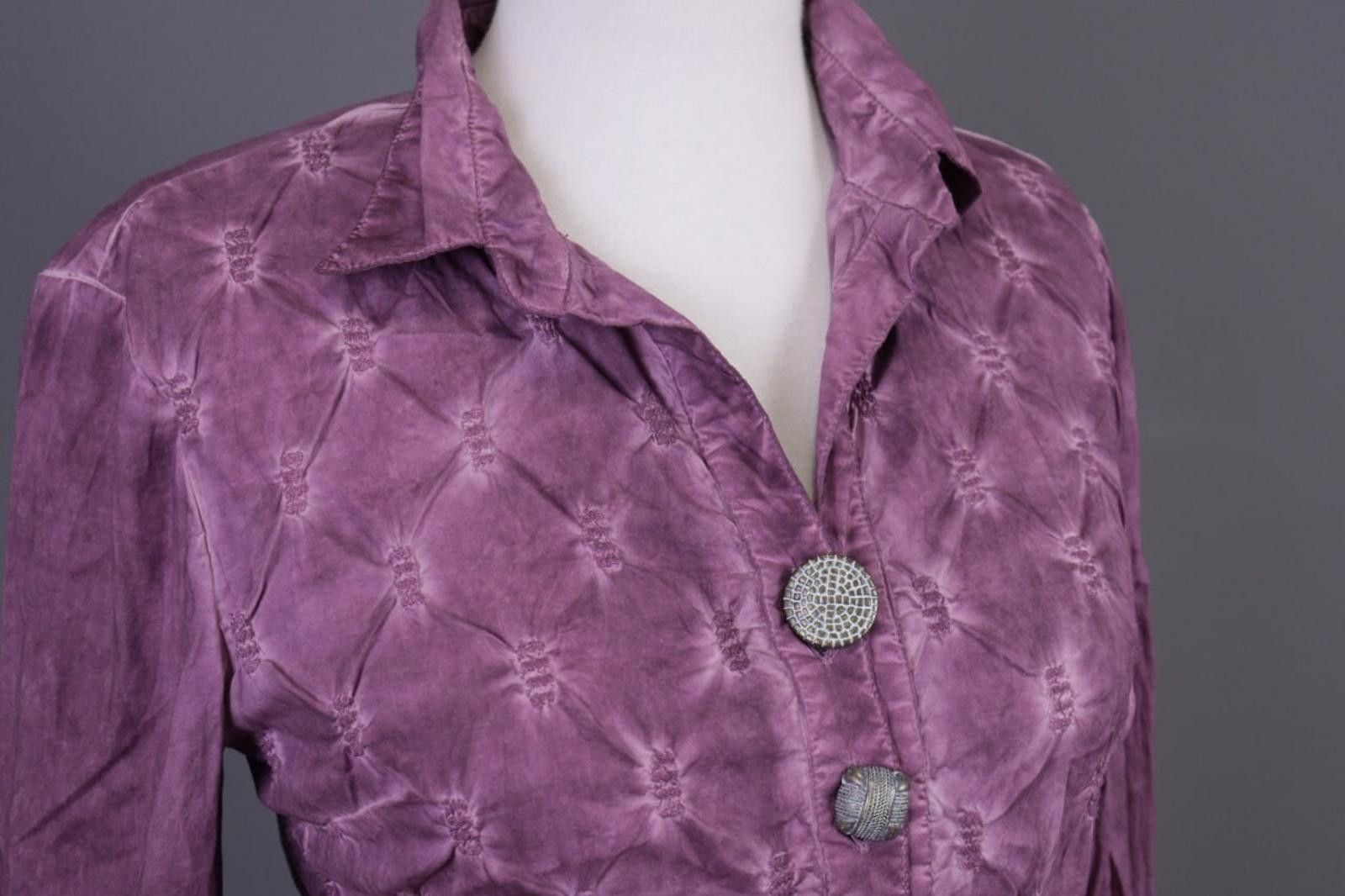 Designer Elisa Cavaletti Club Purple Shirt Blouse Tunic Size S Size S / US 4 / IT 40 - 8 Thumbnail