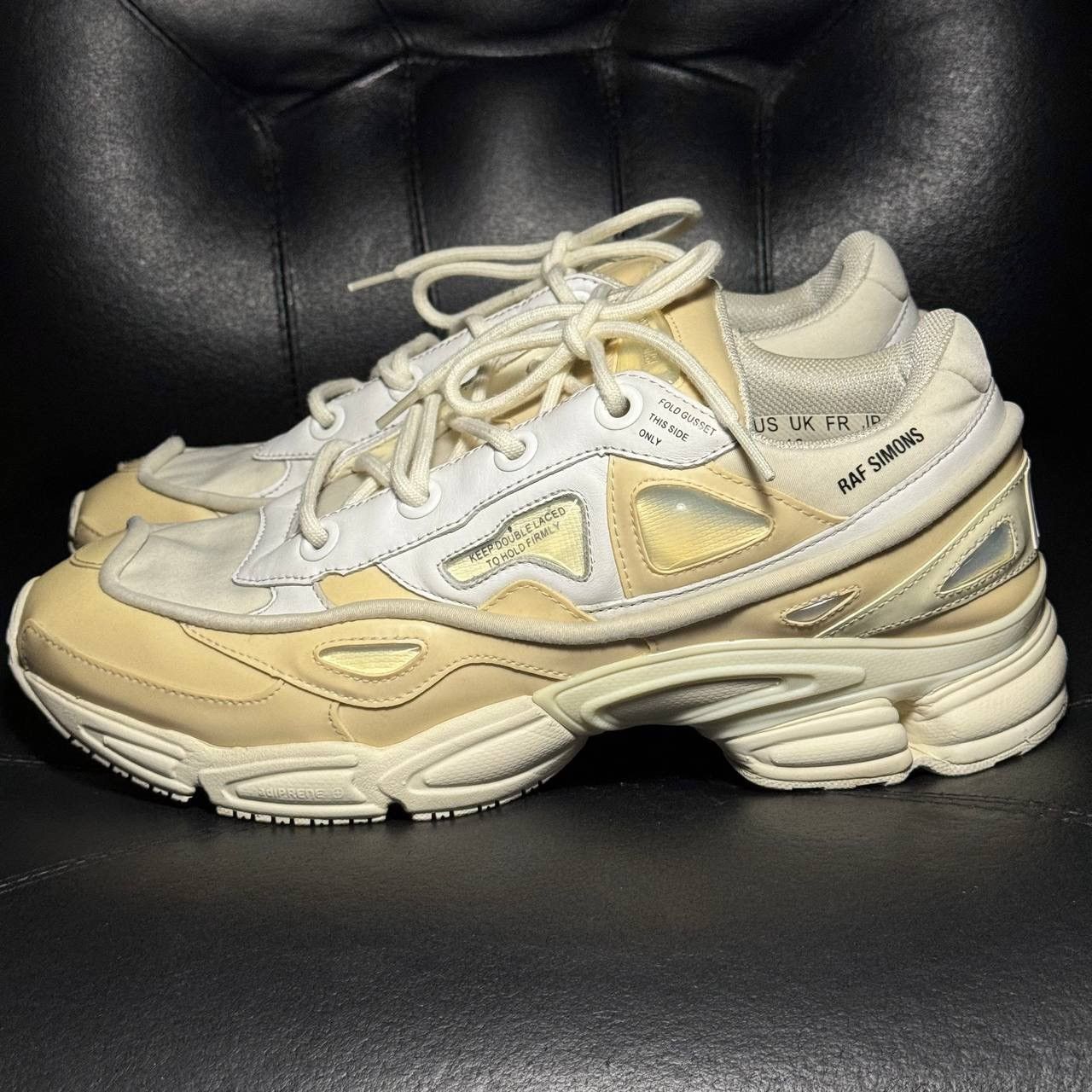 Adidas × Raf Simons 11us Adidas Raf Simons Ozweego Bunny Cream Sneakers Size US 11 / EU 44 - 3 Thumbnail