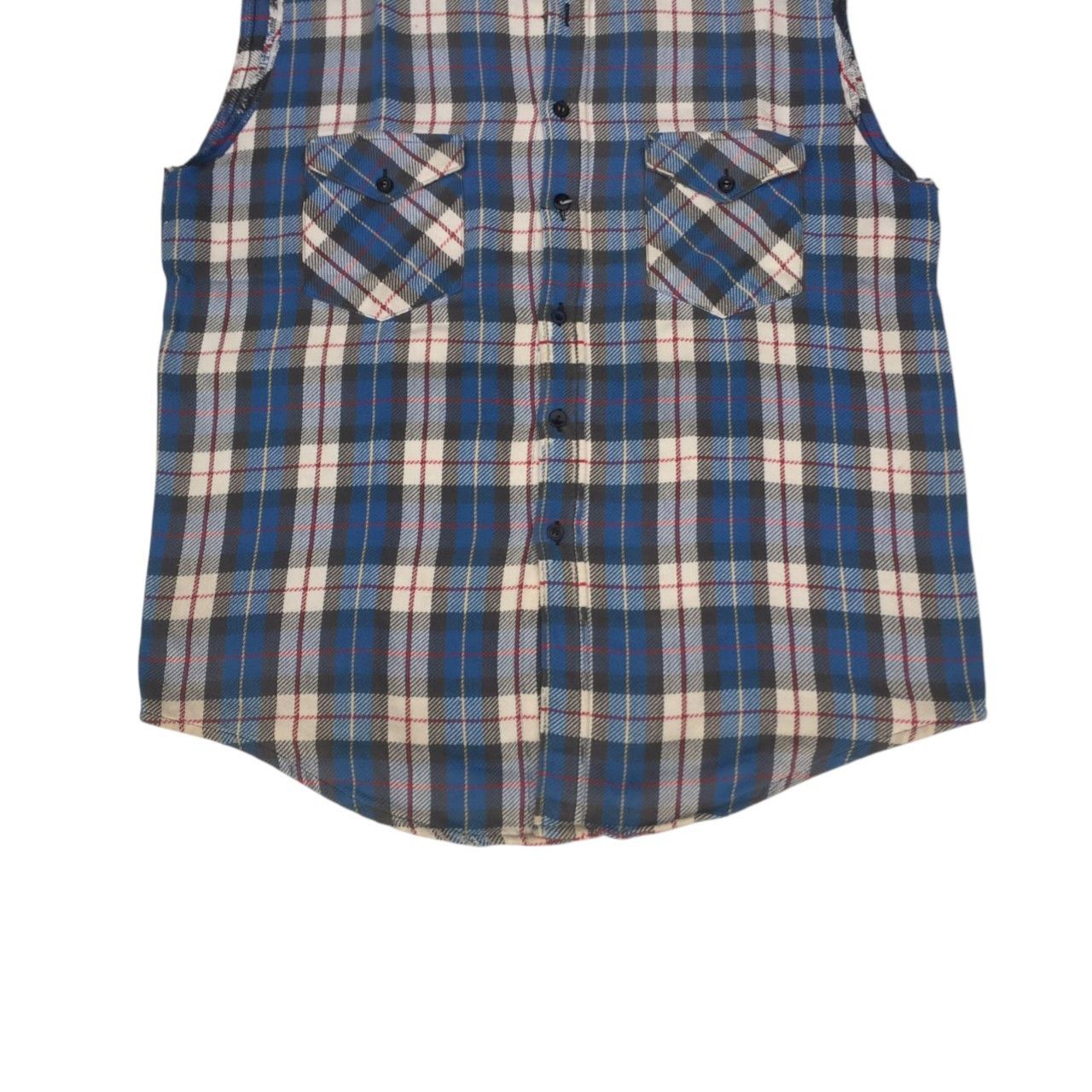 Levi's × Levi's Vintage Clothing × Vintage Vintage 90s Levi's Alaska Sleeveless Plaid Outdoor Shirts Size US L / EU 52-54 / 3 - 3 Thumbnail