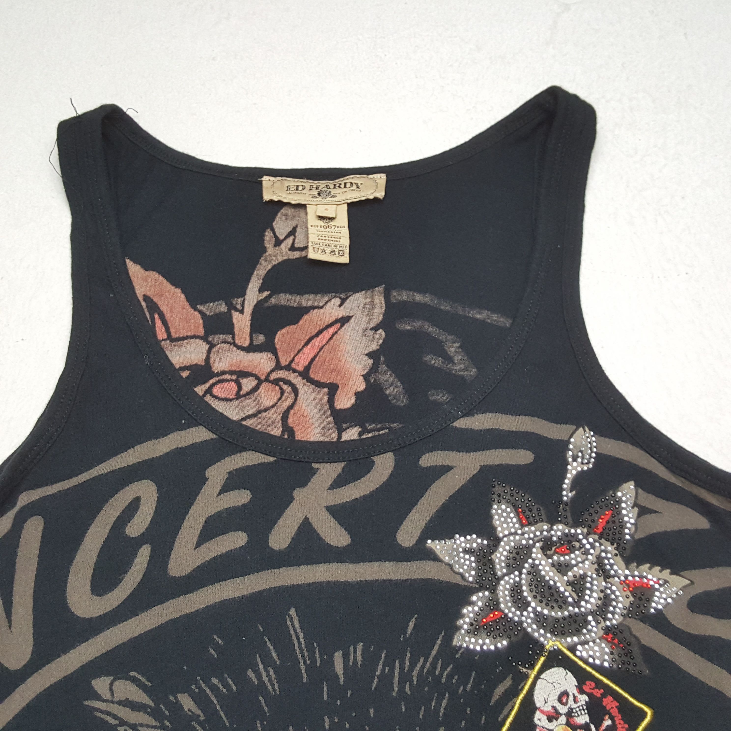 Christian Audigier × Ed Hardy × Vintage Vintage ED-HARDY by CHRISTIAN AUDIGIER Designer Tank Top Size US XS / EU 42 / 0 - 6 Thumbnail