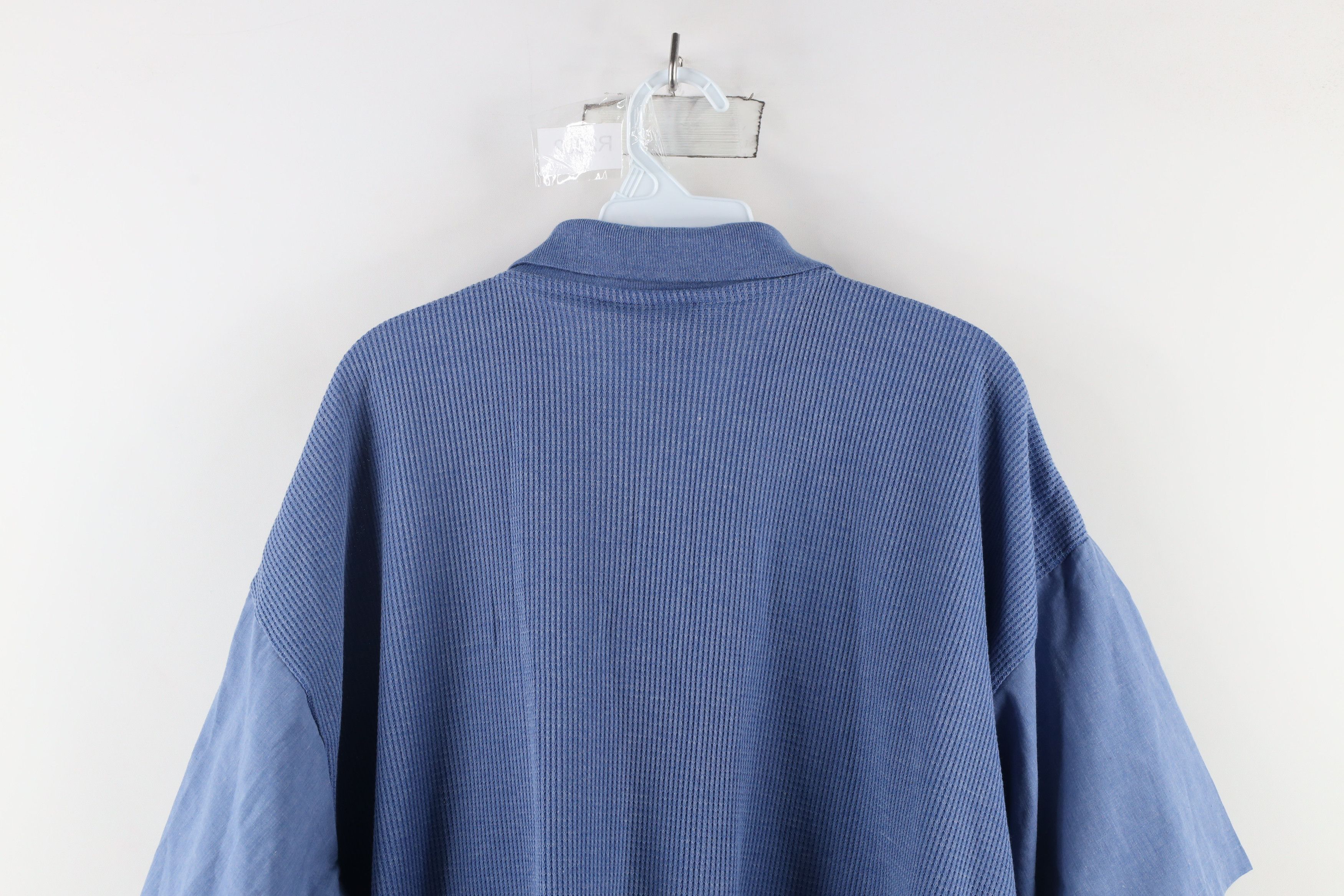 Vintage Vintage 90s Streetwear Ribbed Knit Pullover Polo Shirt Size US XXL / EU 58 / 5 - 7 Thumbnail