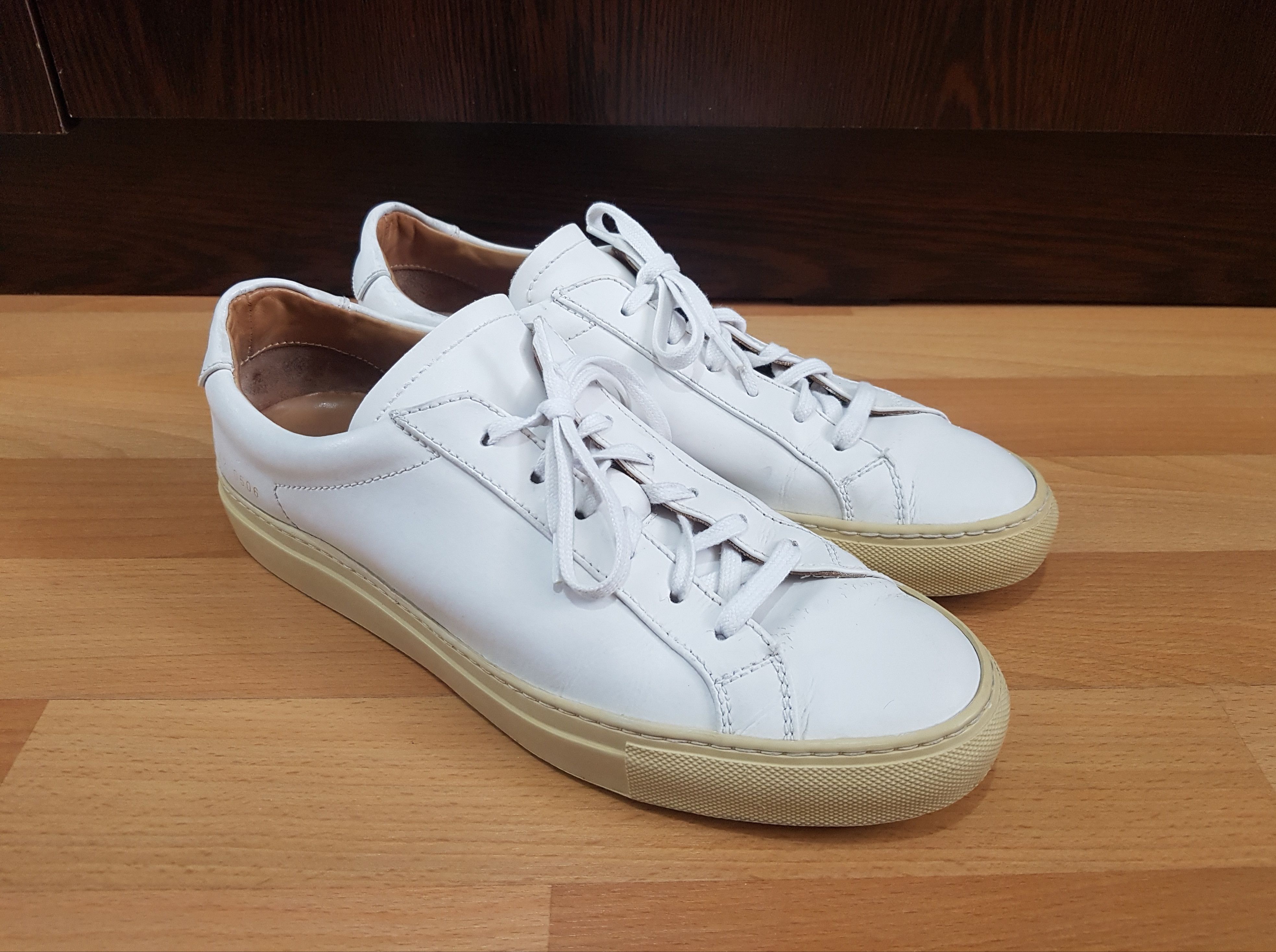 Common Projects COMMON PROJECTS 'Runner' White Leather Blend